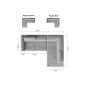Canapé d'angle convertible - KARL VELOURS - en tissu prestige - 5 places, gris anthracite, angle gauche (vu de face) Canapé d'angle convertible - KARL VELOURS - en tissu prestige - 5 places, gris anthracite, angle gauche (vu de face)