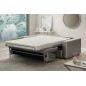 Canapé 3 places convertible en cuir italien de luxe CORAIL, GRIS CLAIR Canapé 3 places convertible en cuir italien de luxe CORAIL, GRIS CLAIR