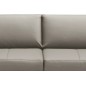 Canapé 3 places convertible en cuir italien de luxe CORAIL, GRIS CLAIR Canapé 3 places convertible en cuir italien de luxe CORAIL, GRIS CLAIR