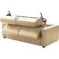 Canapé 3 places convertible en cuir italien de luxe CORAIL, Beige Canapé 3 places convertible en cuir italien de luxe CORAIL, Beige