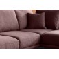 Canapé d'angle convertible - LARSON - en tissu Luxe, 5 places, bordeaux, angle droit (vu de face) Canapé d'angle convertible - LARSON - en tissu Luxe, 5 places, bordeaux, angle droit (vu de face)