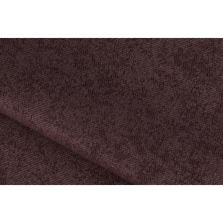Canapé d'angle convertible - LARSON - en tissu Luxe, 5 places, bordeaux, angle droit (vu de face)