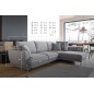 Canapé d'angle convertible - LARSON - en tissu Luxe, 5 places, bordeaux, angle droit (vu de face) Canapé d'angle convertible - LARSON - en tissu Luxe, 5 places, bordeaux, angle droit (vu de face)