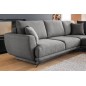 Canapé d'angle convertible - LARSON - en tissu Luxe, 5 places, gris foncé, angle droit (vu de face) Canapé d'angle convertible - LARSON - en tissu Luxe, 5 places, gris foncé, angle droit (vu de face)