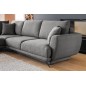 Canapé d'angle convertible - LARSON - en tissu Luxe - 5 places, gris foncé, angle gauche (vu de face) Canapé d'angle convertible - LARSON - en tissu Luxe - 5 places, gris foncé, angle gauche (vu de face)