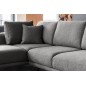 Canapé d'angle convertible - LARSON - en tissu Luxe - 5 places, gris foncé, angle gauche (vu de face) Canapé d'angle convertible - LARSON - en tissu Luxe - 5 places, gris foncé, angle gauche (vu de face)