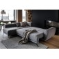 Canapé d'angle convertible - LARSON - en tissu Luxe - 5 places, marron, angle gauche (vu de face) Canapé d'angle convertible - LARSON - en tissu Luxe - 5 places, marron, angle gauche (vu de face)