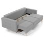 Canapé 3 places convertible - en tissu de qualité vert, ASVENA VELOURS Canapé 3 places convertible - en tissu de qualité vert, ASVENA VELOURS