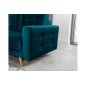 Canapé 3 places convertible - en tissu de qualité vert, ASVENA VELOURS Canapé 3 places convertible - en tissu de qualité vert, ASVENA VELOURS