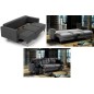 Canapé 3 places convertible - en tissu de qualité, gris foncé, ASVENA VELOURS Canapé 3 places convertible - en tissu de qualité, gris foncé, ASVENA VELOURS