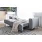 Canapé 3/4 places convertible et espace de rangement, Gris, en velours de qualité, DANY Canapé 3/4 places convertible et espace de rangement, Gris, en velours de qualité, DANY