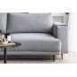 Canapé 3/4 places convertible et espace de rangement, Gris, en velours de qualité, DANY Canapé 3/4 places convertible et espace de rangement, Gris, en velours de qualité, DANY