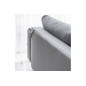 Canapé 3/4 places convertible et espace de rangement, Gris, en velours de qualité, DANY Canapé 3/4 places convertible et espace de rangement, Gris, en velours de qualité, DANY