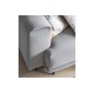 Canapé 3/4 places convertible et espace de rangement, Gris, en velours de qualité, DANY Canapé 3/4 places convertible et espace de rangement, Gris, en velours de qualité, DANY
