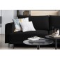 Canapé 3/4 places convertible et espace de rangement - Noir - en velours de qualité, DANY Canapé 3/4 places convertible et espace de rangement - Noir - en velours de qualité, DANY