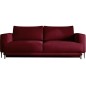 Canapé 3/4 places convertible et espace de rangement - Rouge - en velours de qualité, DANY, Rouge foncé Canapé 3/4 places convertible et espace de rangement - Rouge - en velours de qualité, DANY, Rouge foncé