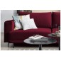 Canapé 3/4 places convertible et espace de rangement - Rouge - en velours de qualité, DANY, Rouge foncé Canapé 3/4 places convertible et espace de rangement - Rouge - en velours de qualité, DANY, Rouge foncé