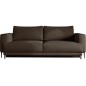 Canapé 3/4 places convertible et espace de rangement - marron - en velours de qualité, DANY Canapé 3/4 places convertible et espace de rangement - marron - en velours de qualité, DANY
