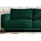 Canapé 3/4 places convertible et espace de rangement - vert - en velours de qualité, DANY Canapé 3/4 places convertible et espace de rangement - vert - en velours de qualité, DANY