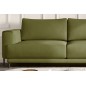 Canapé 3/4 places convertible et espace de rangement - vert olive - en velours de qualité, DANY Canapé 3/4 places convertible et espace de rangement - vert olive - en velours de qualité, DANY