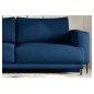 Canapé 3/4 places convertible et espace de rangement - bleu - en velours de qualité, DANY Canapé 3/4 places convertible et espace de rangement - bleu - en velours de qualité, DANY