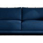 Canapé 3/4 places convertible et espace de rangement - bleu - en velours de qualité, DANY Canapé 3/4 places convertible et espace de rangement - bleu - en velours de qualité, DANY