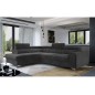 Canapé d'angle convertible - LARRY VELOURS Luxe gris foncé, 5 places, angle gauche (vu de face) Canapé d'angle convertible - LARRY VELOURS Luxe gris foncé, 5 places, angle gauche (vu de face)