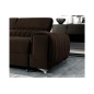 Canapé d'angle convertible - LARRY VELOURS Luxe marron, 5 places, angle gauche (vu de face) Canapé d'angle convertible - LARRY VELOURS Luxe marron, 5 places, angle gauche (vu de face)