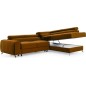 Canapé d'angle convertible - LARRY VELOURS Luxe, bronze, 5 places, angle droit (vu de face) Canapé d'angle convertible - LARRY VELOURS Luxe, bronze, 5 places, angle droit (vu de face)