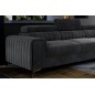 Canapé d'angle convertible - LARRY VELOURS Luxe gris foncé, 5 places, angle droit (vu de face) Canapé d'angle convertible - LARRY VELOURS Luxe gris foncé, 5 places, angle droit (vu de face)