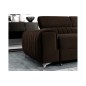 Canapé d'angle convertible - LARRY VELOURS Luxe marron, 5 places, angle droit (vu de face) Canapé d'angle convertible - LARRY VELOURS Luxe marron, 5 places, angle droit (vu de face)