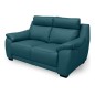 Canapé 2 places avec 2 relax en 100% tout cuir épais luxe italien - 2 relax électriques, turquoise. BERN Canapé 2 places avec 2 relax en 100% tout cuir épais luxe italien - 2 relax électriques, turquoise. BERN