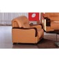 Fauteuil 1 place en cuir italien VIERI, marron Fauteuil 1 place en cuir italien VIERI, marron