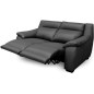 Canapé 2 places avec 2 relax en 100% tout cuir épais luxe italien - 2 relax électriques, anthracite. BERN Canapé 2 places avec 2 relax en 100% tout cuir épais luxe italien - 2 relax électriques, anthracite. BERN