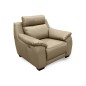 Fauteuil avec 1 relax en 100% tout cuir épais luxe italien - 1 relax électrique, beige. BERN, 2 places Fauteuil avec 1 relax en 100% tout cuir épais luxe italien - 1 relax électrique, beige. BERN, 2 places