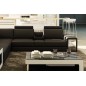 Canapé d'angle en cuir luxe italien 5/6 places XERUS, cuir haut de gamme italien vachette. Cuir Prestige luxe. Noir et blanc, an Canapé d'angle en cuir luxe italien 5/6 places XERUS, cuir haut de gamme italien vachette. Cuir Prestige luxe. Noir et blanc, an