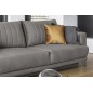 Canapé 3/4 places convertible et espace de rangement - gris - en tissu de qualité luxe, ELSA Canapé 3/4 places convertible et espace de rangement - gris - en tissu de qualité luxe, ELSA