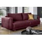 Canapé 3/4 places convertible et espace de rangement - bordeaux - en tissu de qualité luxe, ELSA Canapé 3/4 places convertible et espace de rangement - bordeaux - en tissu de qualité luxe, ELSA