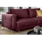 Canapé 3/4 places convertible et espace de rangement - bordeaux - en tissu de qualité luxe, ELSA Canapé 3/4 places convertible et espace de rangement - bordeaux - en tissu de qualité luxe, ELSA