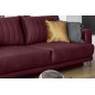 Canapé 3/4 places convertible et espace de rangement - bordeaux - en tissu de qualité luxe, ELSA Canapé 3/4 places convertible et espace de rangement - bordeaux - en tissu de qualité luxe, ELSA