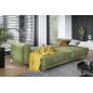 Canapé 3/4 places convertible et espace de rangement - vert - en tissu de qualité luxe, ELSA Canapé 3/4 places convertible et espace de rangement - vert - en tissu de qualité luxe, ELSA