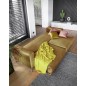 Canapé 3/4 places convertible et espace de rangement - moutarde - en tissu de qualité luxe, ELSA Canapé 3/4 places convertible et espace de rangement - moutarde - en tissu de qualité luxe, ELSA