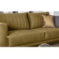 Canapé 3/4 places convertible et espace de rangement - moutarde - en tissu de qualité luxe, ELSA Canapé 3/4 places convertible et espace de rangement - moutarde - en tissu de qualité luxe, ELSA