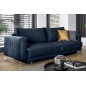 Canapé 3/4 places convertible et espace de rangement - bleu - en tissu de qualité luxe, ELSA Canapé 3/4 places convertible et espace de rangement - bleu - en tissu de qualité luxe, ELSA