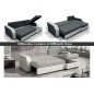 Canapé d'angle convertible - ARTE - en tissu de qualité - gris foncé et gris clair, 3/4 places, angle droit (vu de face) Canapé d'angle convertible - ARTE - en tissu de qualité - gris foncé et gris clair, 3/4 places, angle droit (vu de face)