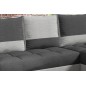 Canapé d'angle convertible - ARTE - en tissu de qualité - gris foncé et gris clair, 3/4 places, angle droit (vu de face) Canapé d'angle convertible - ARTE - en tissu de qualité - gris foncé et gris clair, 3/4 places, angle droit (vu de face)