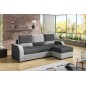 Canapé d'angle convertible - ARTE - en tissu de qualité - gris foncé et gris clair, 3/4 places, angle droit (vu de face) Canapé d'angle convertible - ARTE - en tissu de qualité - gris foncé et gris clair, 3/4 places, angle droit (vu de face)