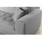 - Canapé d'angle convertible en tissu de qualité, gris, 5/6 places, angle gauche (vu de face) - SOHO - Canapé d'angle convertible en tissu de qualité, gris, 5/6 places, angle gauche (vu de face) - SOHO