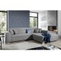 - Canapé d'angle convertible en tissu de qualité, gris, 5/6 places, angle gauche (vu de face) - SOHO - Canapé d'angle convertible en tissu de qualité, gris, 5/6 places, angle gauche (vu de face) - SOHO