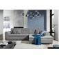 Canapé d'angle convertible - SOHO - en tissu de qualité, gris, 5/6 places, angle droit (vu de face) Canapé d'angle convertible - SOHO - en tissu de qualité, gris, 5/6 places, angle droit (vu de face)